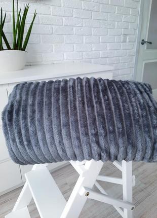 Плед покривало шарпей сірий