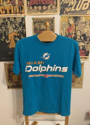 Nfl miami dolphins футболка американский футбол1 фото