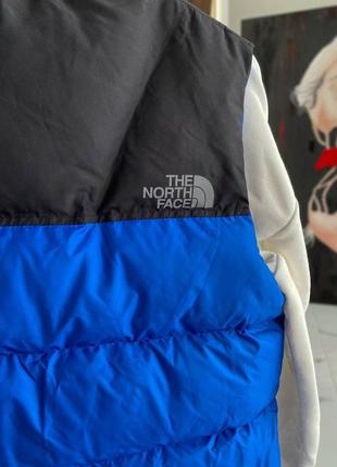 Жилетка чоловіча стьобана з принтом the north face / жилет чоловіча безрукавка зе норт фейс tnf тнф2 фото