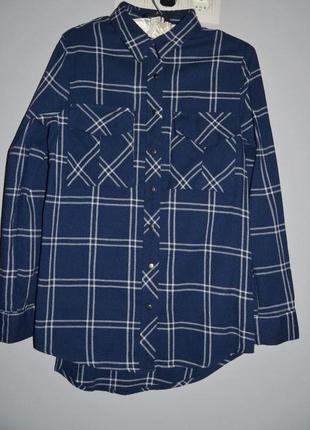 10/38/ фирменная крутая женская рубашка клетка с накладными карманами atmosphere2 фото