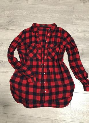 Идеальная клетчатая рубашка на кнопках