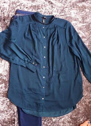 Блуза под шёлк h&m/рубашка h&m 2