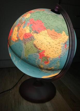 Большой глобус с подсветкой (диаметр 32 см)3 фото