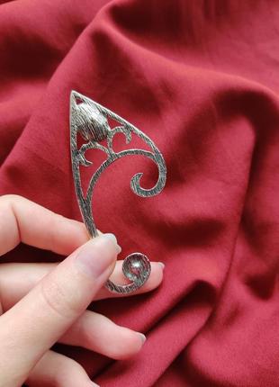 Эльфийский кафф, сережка эльфийское ушко ухо серьга подарок на 8 марта4 фото