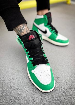 Кросівки nike air jordan 1 high og wmns lucky green9 фото