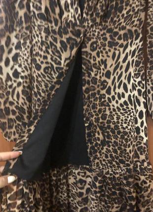 Леопардовое лёгкое платье, туника6 фото