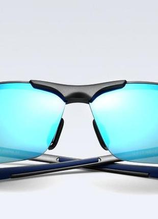 Окуляри чоловічі спортивні дзеркальні сині veithdia