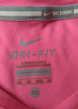Футболка nike dri-fit для бігу жіноча футболка спортивна бігова3 фото