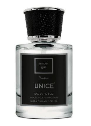 Парфюмированная вода унисекс amber gris unice, 50 мл