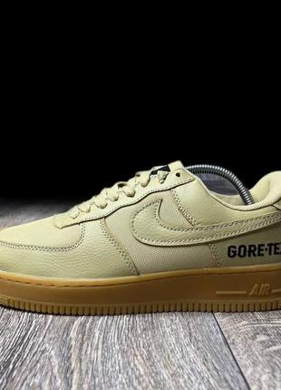 Кроссовки nike air force low gore-tex beige 2