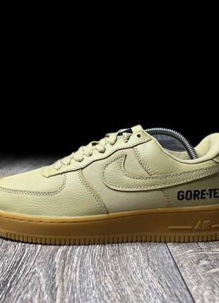 Кроссовки nike air force low gore-tex beige2 фото