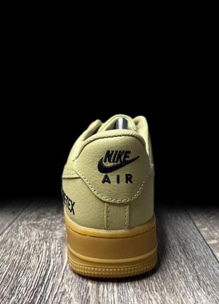 Кроссовки nike air force low gore-tex beige 4