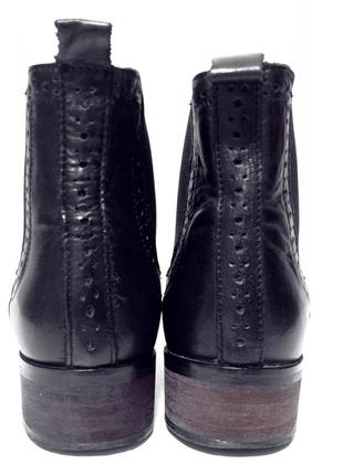 Кожаные фирменные базовые женские ботинки от zign 36.5-37 р4 фото