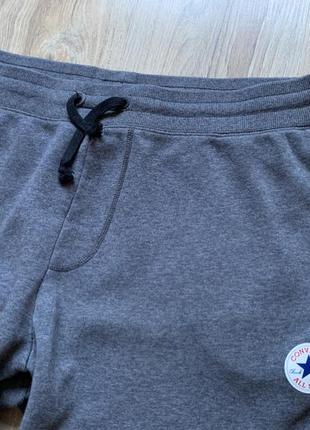 Чоловічі бавовняні спортивні трикотажні штани штани на манжеті converse5 фото
