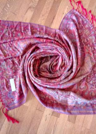 Новий якісний палантин/шаль/накидка/хустку 100%кашемір (pashmina) 70/190