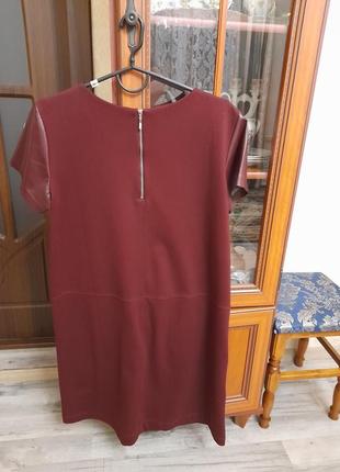 Стильное комбинированое платье 2