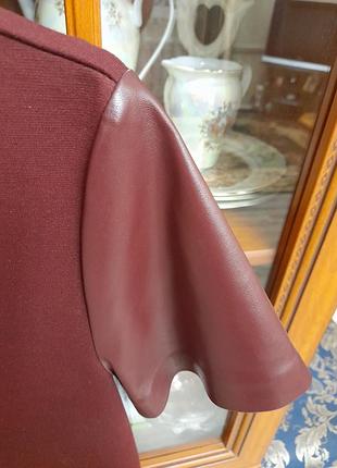 Стильное комбинированое платье 3