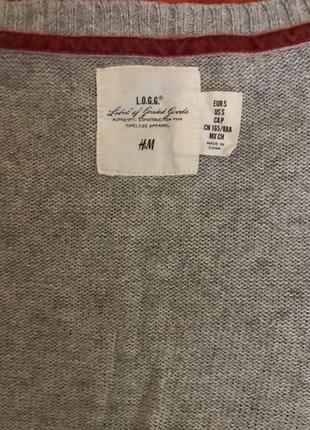 H&m-затишний светр з оленем! р.-s4 фото