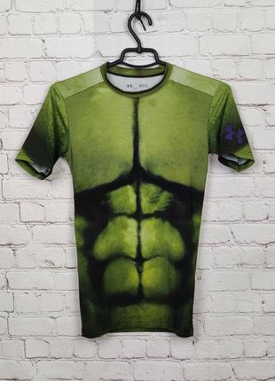 Компрессионная футболка тренировочная термо марвел халк under armour marvel halk1 фото