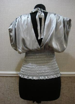 Атласная летняя кофточка блузка без рукавов3 фото