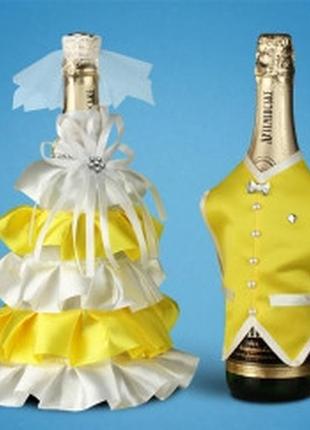 Прикраса (одяг) для весільного шампанського 2706-27
