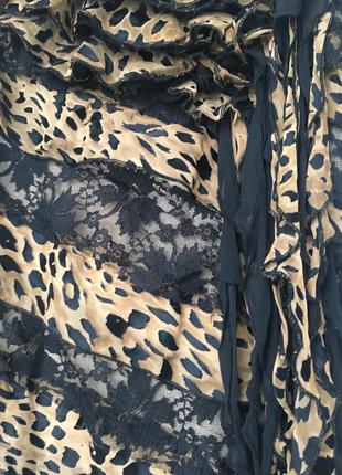 Супер трендовое леопардовое платье на одно плечо2 фото