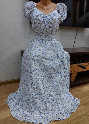 Міга красивейшее нежное женственное хлопковое платье mira р. 44-46