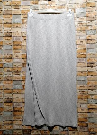 Длинная юбка из трикотажа лапша