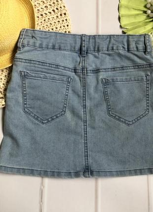 Джинсова спідниця в паетках 2