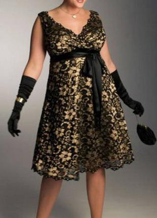 Коктейльне вечірній гіпюрову сукні від бренду b.darlin