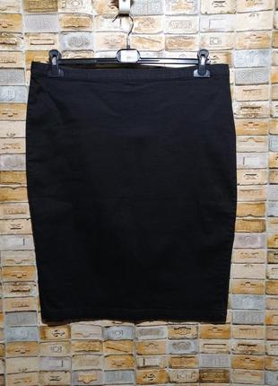 Джинсовая стрейчевая юбка-карандаш1 фото