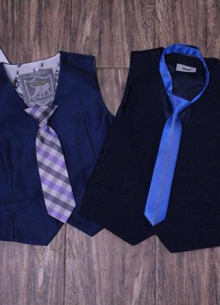 Комплект нарядная жилетка + галстук на малыша 12-18 мес1 фото