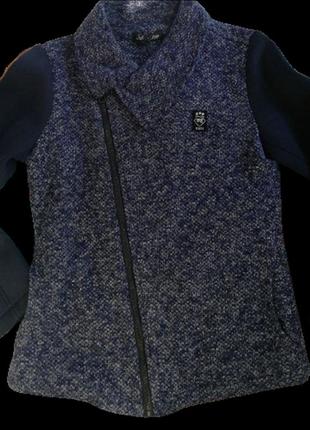 Куртка-пиджак текстильная для мальчика 10-11 лет, на рост 140 см