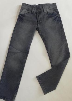 Штани джинсові для хлопчика сірі на 11 12 13 років1 фото