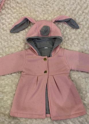 Пальто весняне зайка