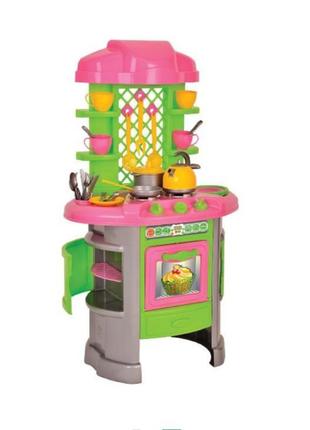 Детская кухня большая для девочки с посудкой на подарок