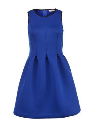 Платье насыщенного синего цвета1 фото