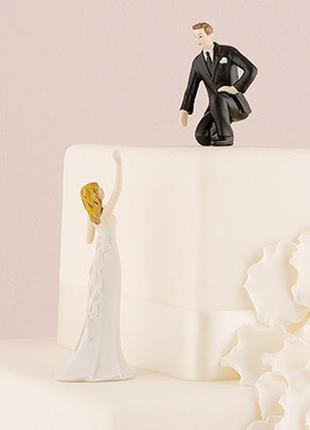 Свадебные статуэтки жениха и невесты на  торт 1016 купить в киеве