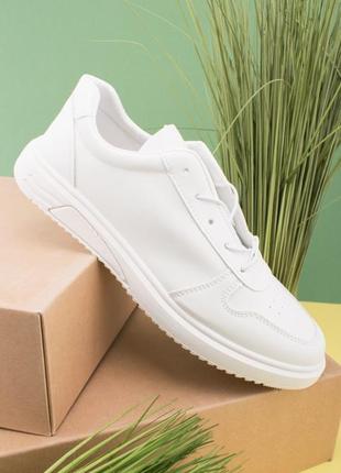Стильные белые кроссовки кеды криперы мужские модные кроссы