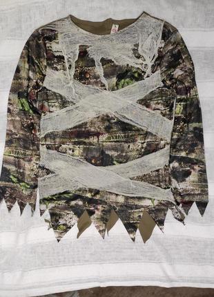 Карнавальний костюм, кофта зомбі мумії розмір s-m