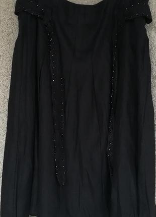 Лляна спідниця