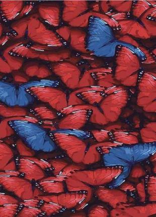 Картина по номерам "волшебные бабочки"