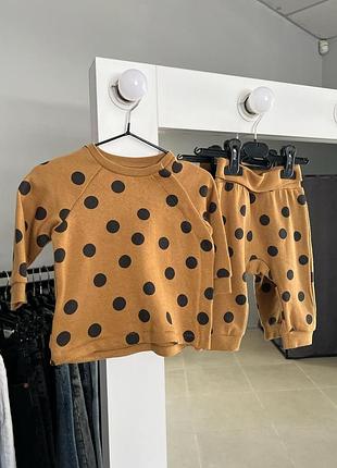 Костюм в горох штаны и свитшот