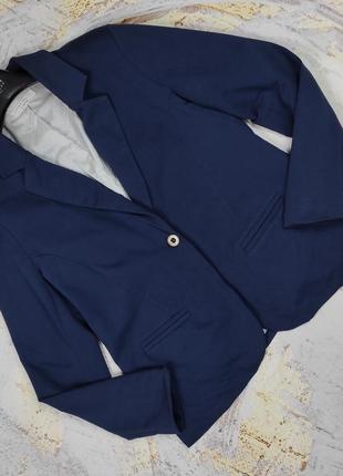 Пиджак жакет синий красивый на подкладке laura ashley uk 16/44/xl