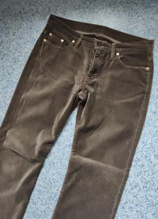 Велюровые бархатные бежевые брюки джинсы2 фото