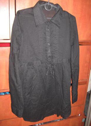 Платье-туника черное