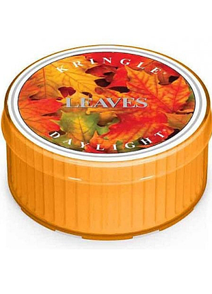 Свічка ароматична чайна свічка kringle candle daylight leaves листя