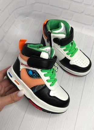Кружевные хайтопы для мальчиков😍💚