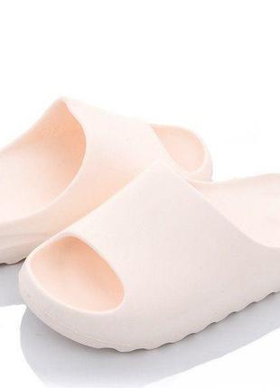 Жіночі сланці/шльопанці ізі (бежеві)