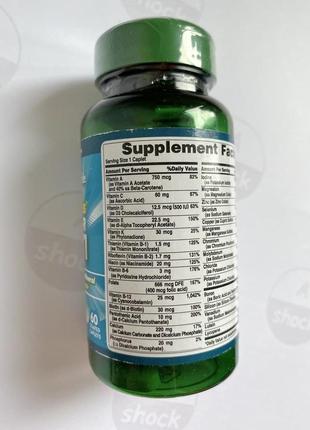 Вітаміни puritan's pride abc senior plus multivitamin multi-mineral formula with zinc (60 таб.)2 фото